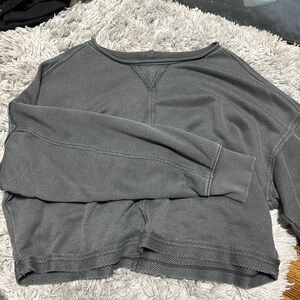 Gray Long Sleeve Sweatshirt